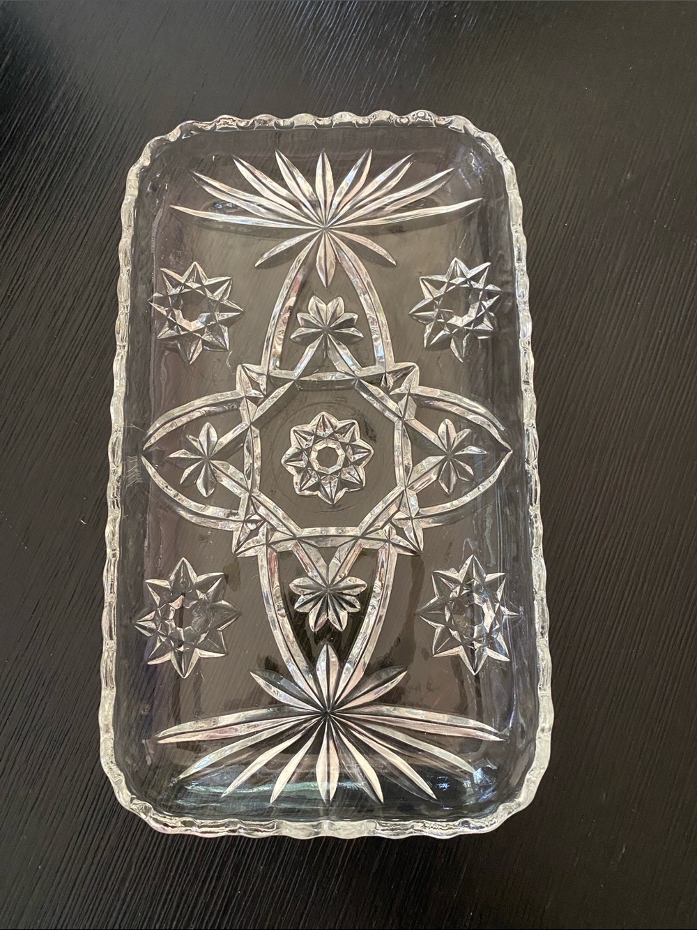 Vintage Anchor Hocking Early American Prescut (EAPC) Star of David